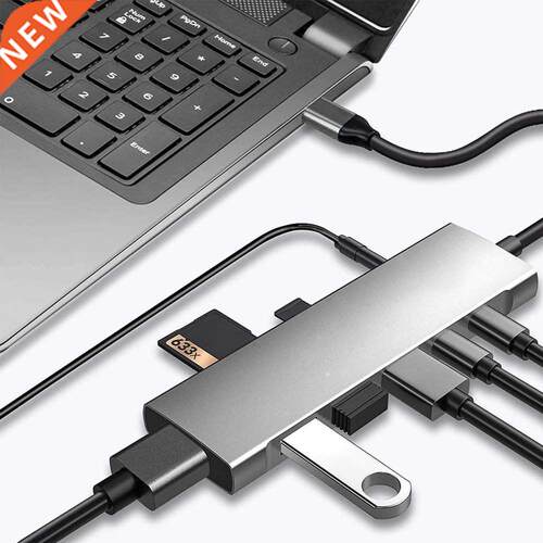 9 in 1 USB Type C Adapter HUB for Macbook/iPad Pro 5Gbps Dat