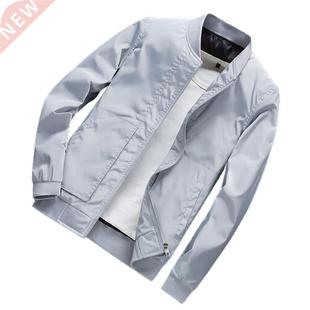 Men Bomber Jacket Spring Thin Baseball Jackets Slim Men Zipp