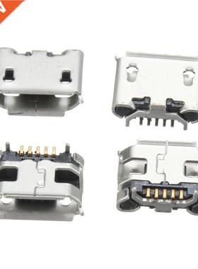 5Pin 10Pcs Micro USB Type B Female Horns Type Charging Socke