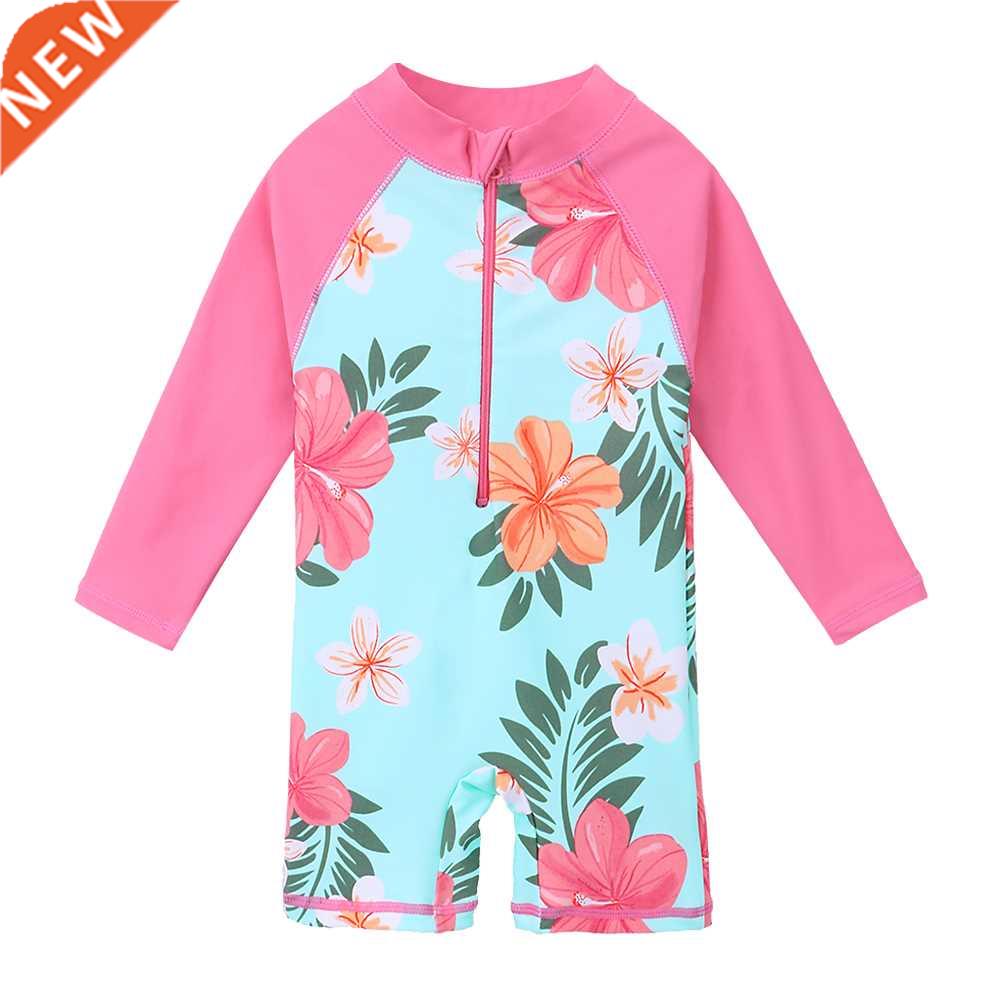 BAOHULU-ba?ador de manga larga para ni?a, traje de ba?o de u
