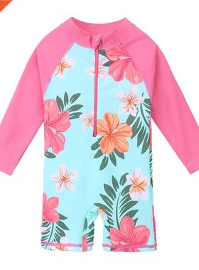 BAOHULU-ba?ador de manga larga para ni?a, traje de ba?o de u