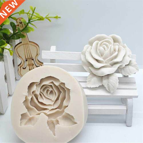Luyou 1pc D Rose Flower Cake Tools Silicone Molds for Weddi