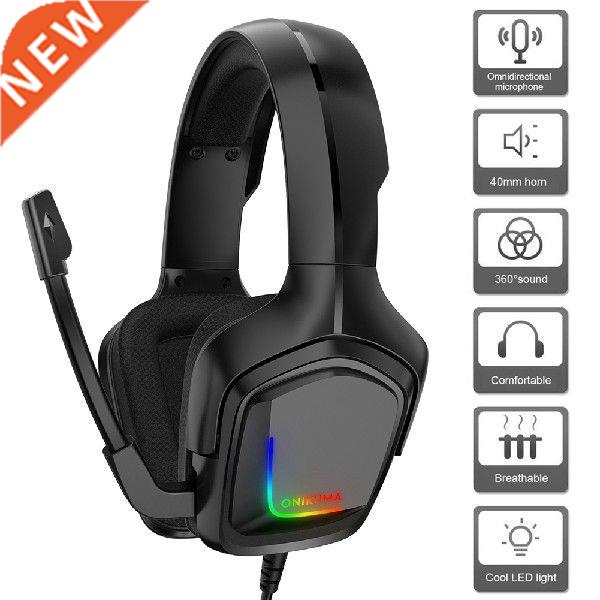 ONIKUMA K20 3.5mm Wired Headphone RGB Backlight Gaming