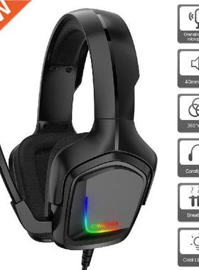 ONIKUMA K20 3.5mm Wired Headphone RGB Backlight Gaming