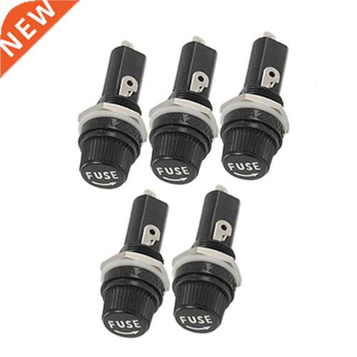 5 Pcs AC 125V 15A 6 x 30mm Mount Fuse Holder