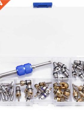 39Pcs R12 R134A Car Conditioning A/C Tire Valve Stem Core Re
