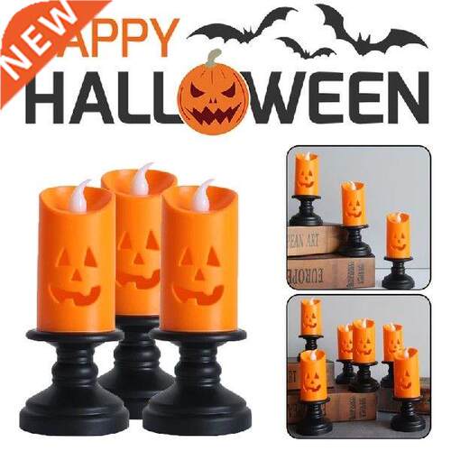 Halloween LED Candle Light Colorful Candle stick Table