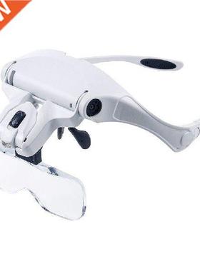 Eyelsh Extension 5 Lens djustble Hedbnd Mgnifying
