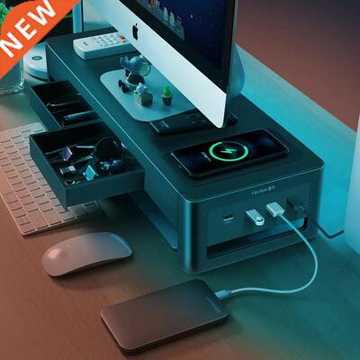 Monitor Stand Riser USB3.0 Hub Support Data Transfer and Wir