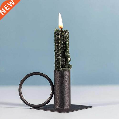 2 Pcs Iron Candle holder Candlestick Indoor Household Hotel