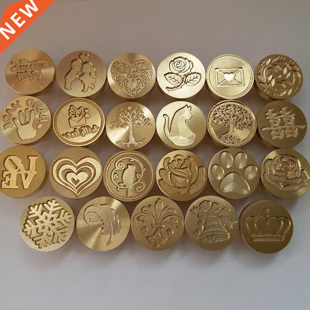 1pc ree LOVE FLOWER CROWN ROSE Wax Seal Stamp Retro Antique