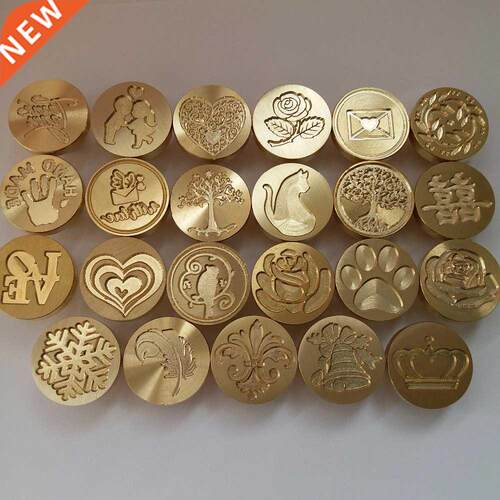 1pc ree LOVE FLOWER CROWN ROSE Wax Seal Stamp Retro Antique