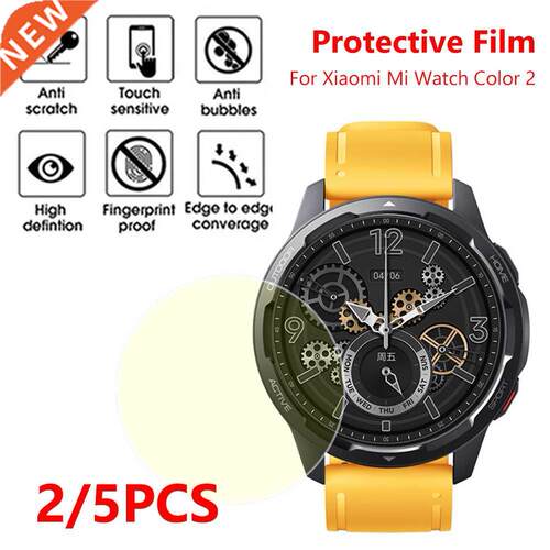 2/5PCS Smart Watch Protective Film TPU Full Screen Hydrogel