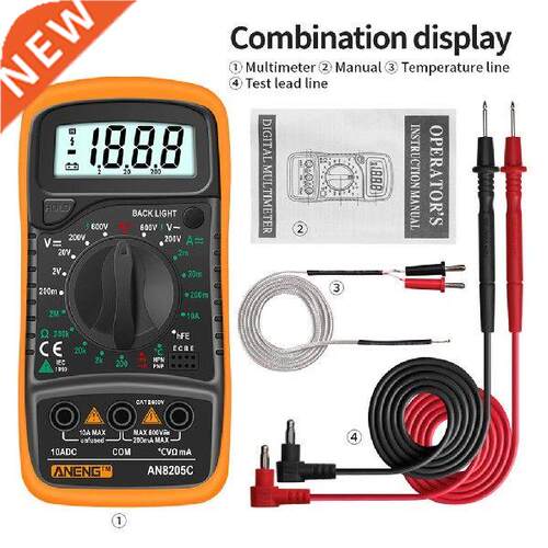 ANENG AN8205C Digital Multimeter AC/DC Ammeter Volt Ohm