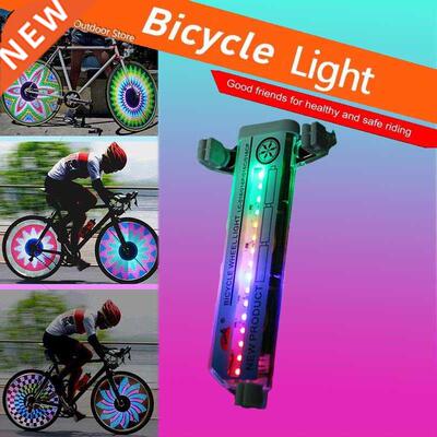 Bicycle Wheel Light Double Sided 16 LED Colorful Mountain Bi