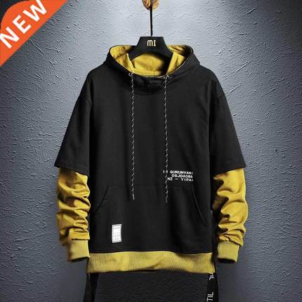 Wetailor 2022 New Hoodie Sweatshirt Mens Hip Hop Pullover Ho