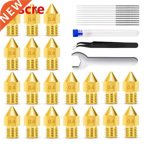 3D Printer Nozzle Cleaning Kit MK8 Brass Nozzle with Cleanin