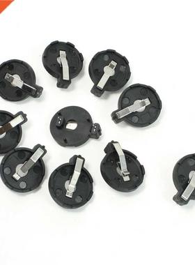 CR2016 2025 2032 Coin Cell Button Holder Socket Black 10 Pcs