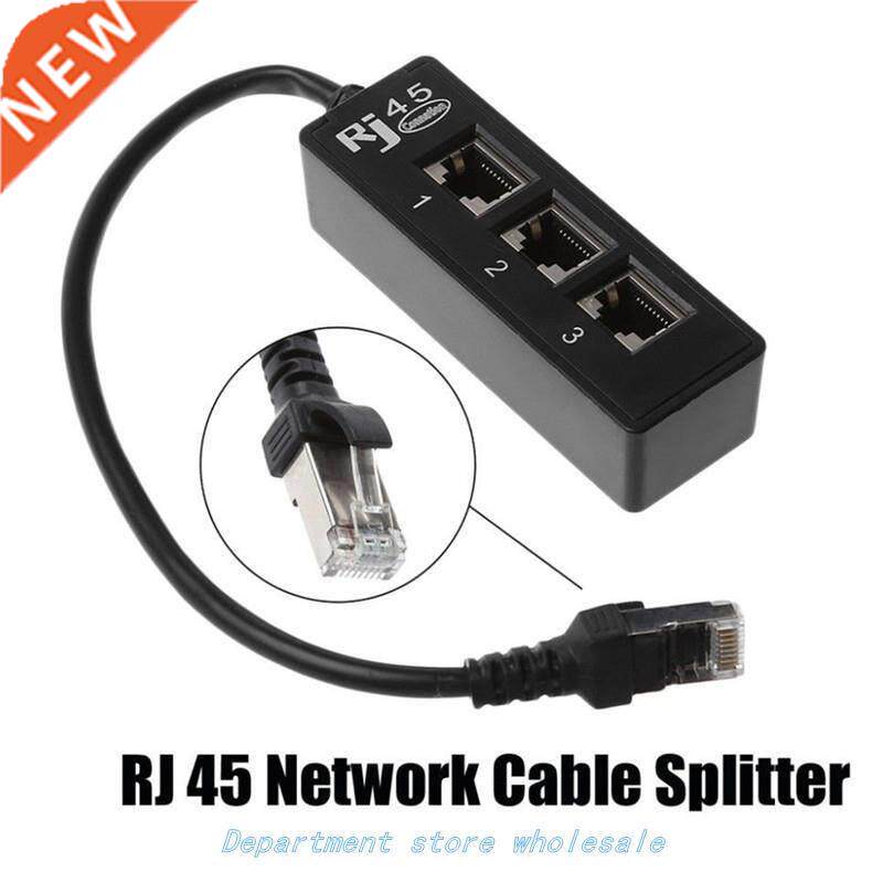 RJ45 1 to 3 Socket Ethernet Network LAN Cable Splitter Exten