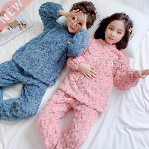 4-12 Years Girls Boys Pajama Suit Fall Boys Clothing Sets Wi
