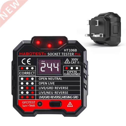 HT106 Electric Socket Tester Neutral Live Earth Wire Testing