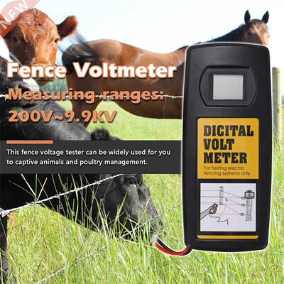 9.9KV Digital Fence Tester Home Garden Horse Livestock Elect