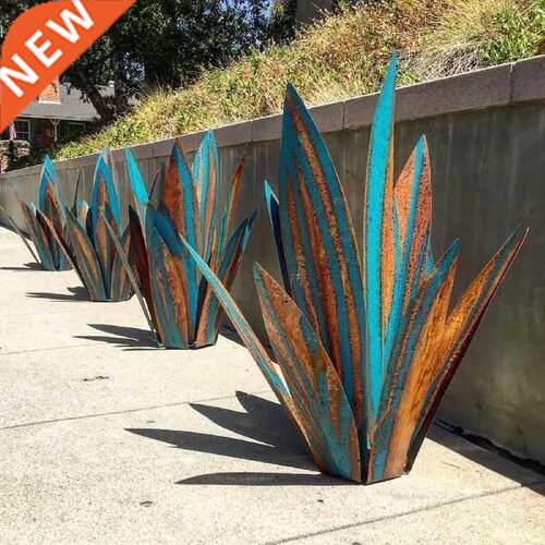 Metal Art Tequila Rustic Sculpture Garden Yard 9Leaves