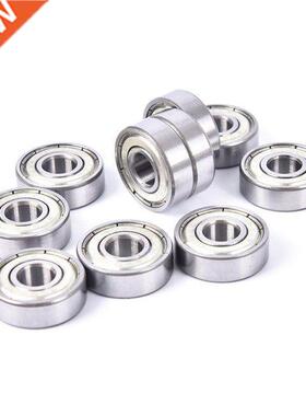 Stainless Steel Skate Skateboard Wheels Silver Bearings ABEC