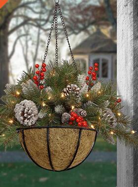 Merry Chrstmas Decoratons wth LED Glowng Lghts Hangng