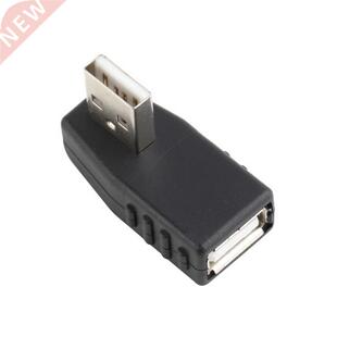 Right angle 90 degree USB 2.0 A Male Female adapter connecte