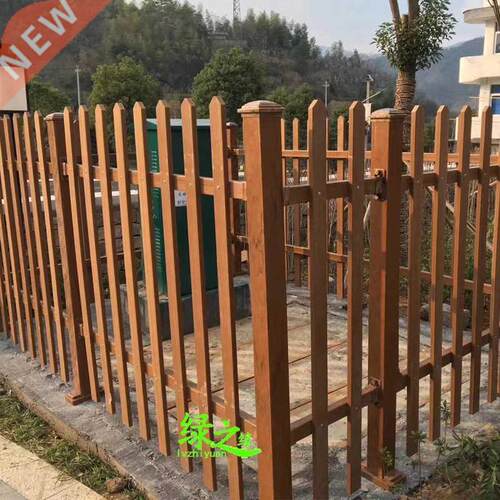 With transformer fence wood grain green wood railings guard