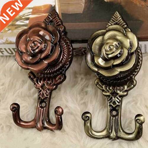 2pcs! High quality Retro rose design door wall Tassel hooks