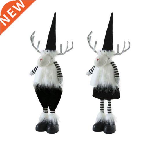 Large Standing Reindeer Plush Doll with LED Lights Antlers R
