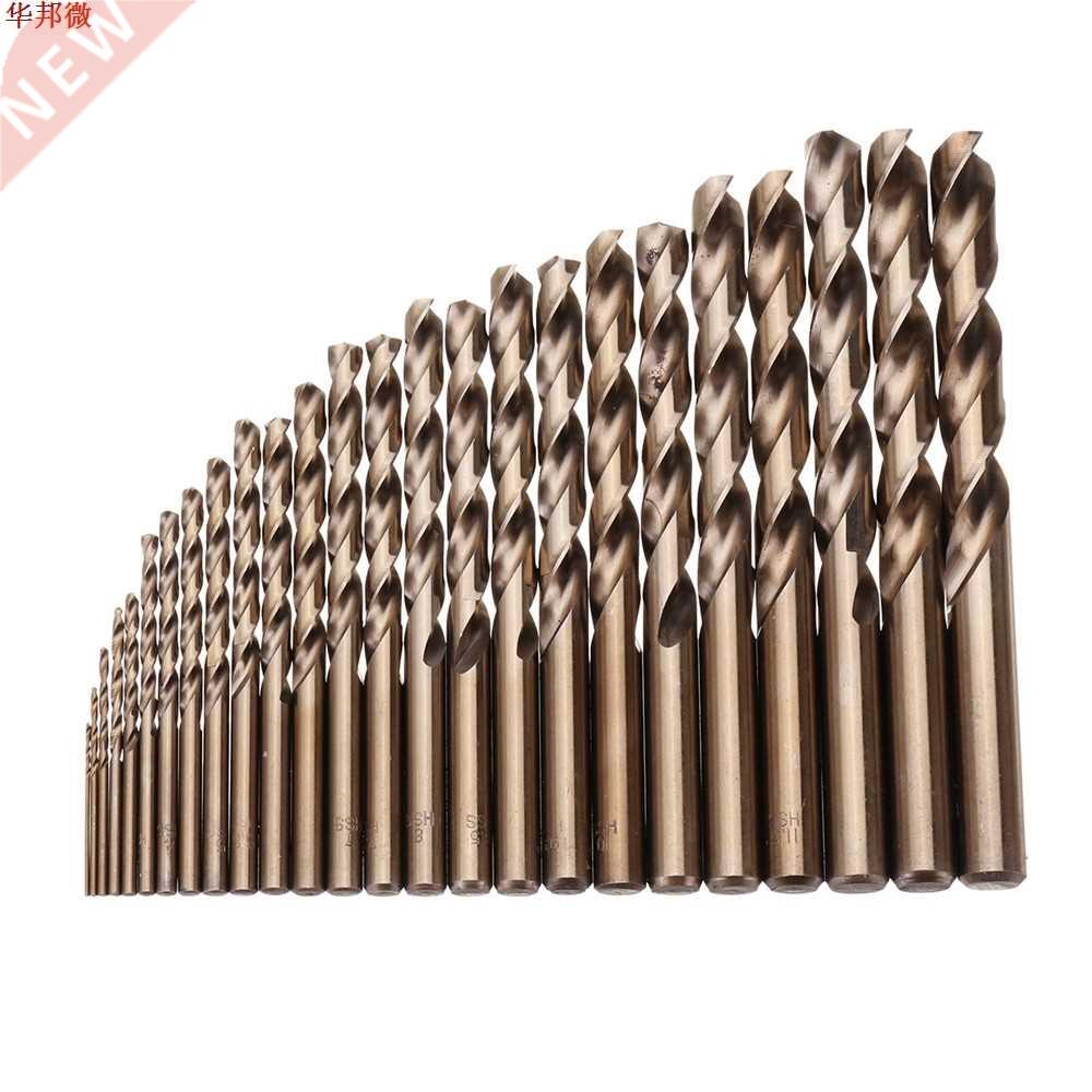 25pcs 1-1mm HSS M5 Cobalt Twist Drill Bit Set for Metal Wo