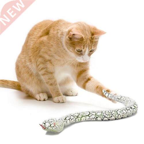 Pet Cat Playmate Electric Simulation Snake USB Rechargeable