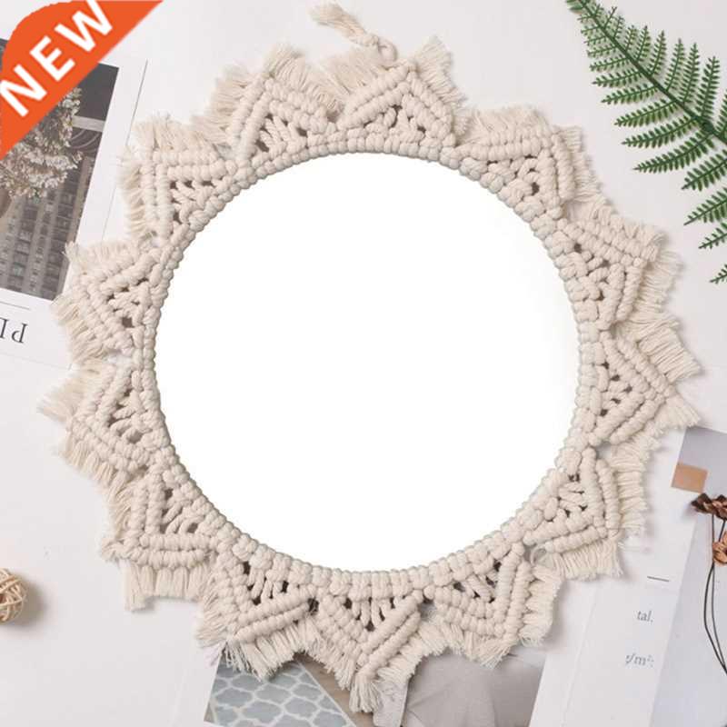 Home Decor Macrame Mirror Handmade Tapestry Makeup Mirror