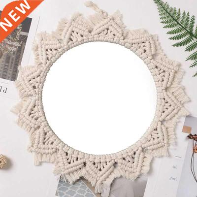 Home Decor Macrame Mirror Handmade Tapestry Makeup Mirror