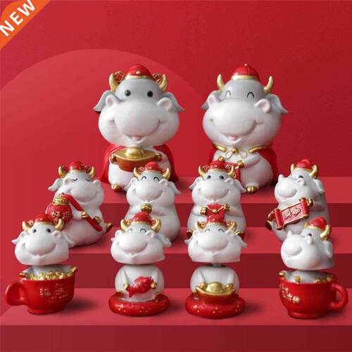 Zodiac Cattle Ox Year Cion Bank Money Box Mini Cartoon Cow