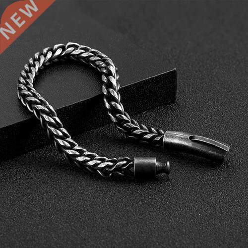 Vintage Chain Link Men Bracelet Handmade Punk Rock Stainless
