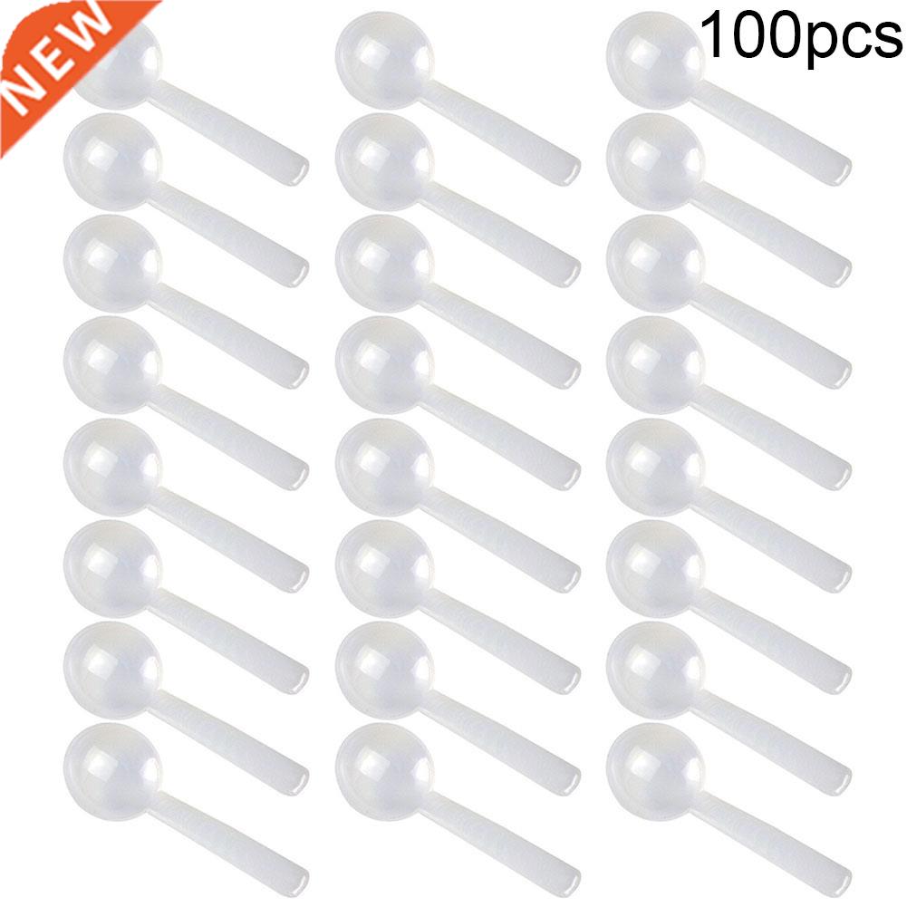 100pcs 1g Plastic Measuring Scoop Reusable Food Grade PP Mea