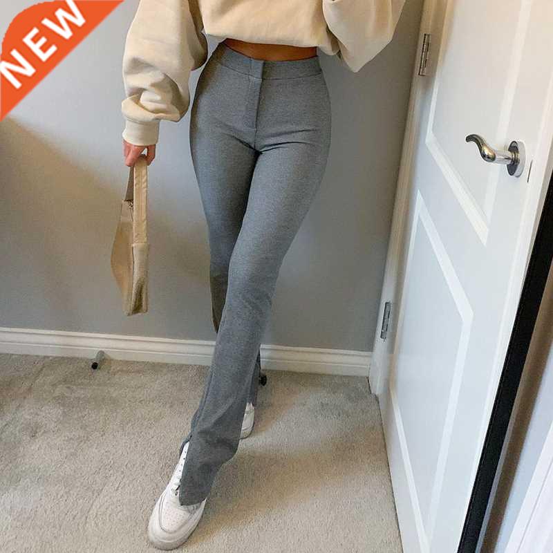 Streetwear Solid Sweatpants Tracksuit Women's Sports Pants C