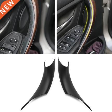 2pcs ABS Interior Door Handle Pull Protective Cover For BMW