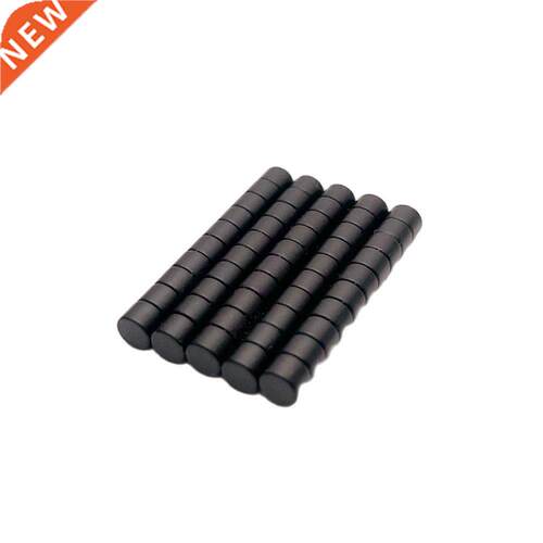 50PCS dia4x3mm lack Epoxy Neodymium Magnet Strong Small Rou