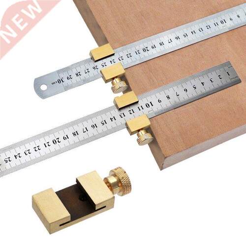 Woodworking Angle Scriber Stainless Steel Ruler Brass Locato