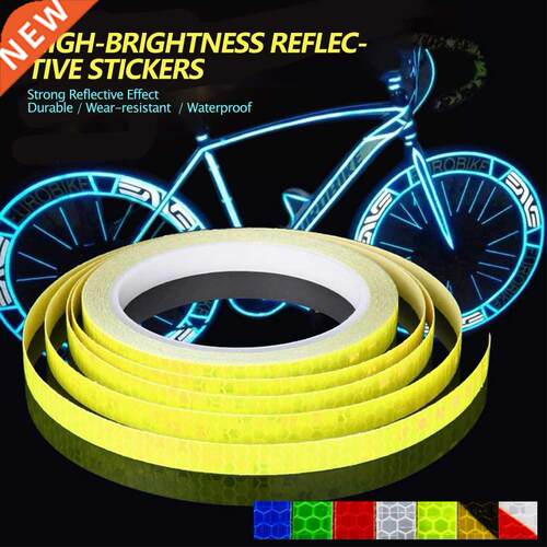 2cm*8m Bike Reflective Stickers Night Reflective Safety Warn