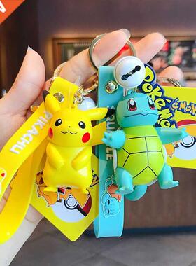 Genuine Pokemon Action Figure Pikachu Keychain Pokémo