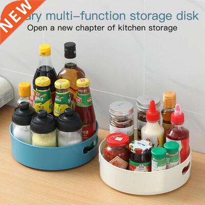 360 Rotating Tray Kitchen Storage Containers Spice Jar