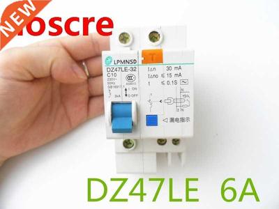 DZ47LE 1P+N 6A C type 230V~ 50HZ/60HZ Residual current Circu
