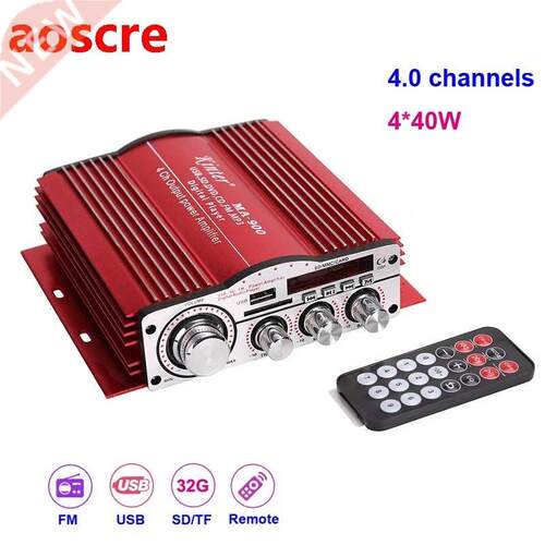 4*60W FM Mp Player Audio Power AMP 4 CH Four Channels Class