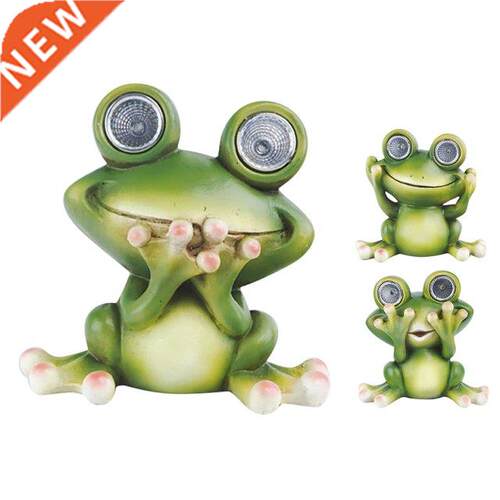 Garden Solar Lights Frog Outdoor Decor Waterproof Frog Garde